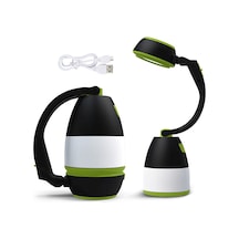 Soulader Taşınabilir Şarjlı Led Kamp Işığı 350 Lümen Parlaklık Suya Dayanıklı Outdoor Aydınlatma Yeşil