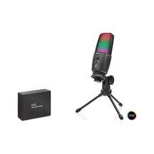 Hadron Me31 Gaming Rgb Tripod Mikrofon Dokunmatik Mute Gain Kontrollü Type-c Siyah Kdo