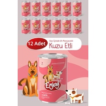 Enjoy Kuzu Etli Köpek Konservesi Sos İçinde Et Parçacıklı 400 Gr X12