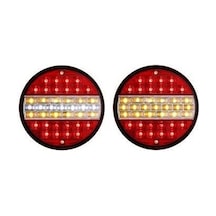 Hamburger Led Stop 24v Kırmızı Beyaz 720103