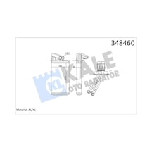 Kale 348460 Kalorifer Radyatörü - Renault Laguna 2001-2007 2.9 V6 24v 7701038542