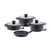 OLİKA DTS PAL704 PALLADİUM 7 PARÇA DÖKÜM TENCERE SETİ