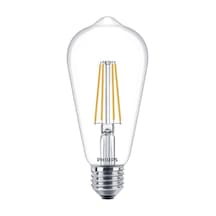 Corepro 7w 60w Replacement St64 Led Ampul, Kısılamaz, E27 Edison Vidası, Sıcak Beyaz 2700k, Şeffaf Cam Lamba Diğer