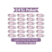 Leylak Kokulu Islak Mendil 1728 Yaprak (24x72) Koli - Yumuşak Dokulu %0 Alkol