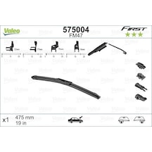 Valeo Muz Silecek 475 Mm 4 Aparatlı 1 Ad