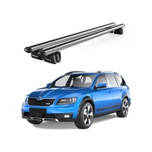 Pençe Skoda Octavia Scout 2014 Ve Sonrası Uyumlu Gri Ara Atkı Port Bagaj Tavan Barı