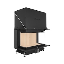 A.Caminetti Crystal 90 Max 3 Tarafı Cam İthal Almanya Üretim Şömine Haznesi