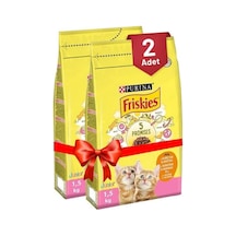 Junior Tavuk Süt Ve Sebzeli Yavru Kedi Maması 1.5 Kg X 2 Adet