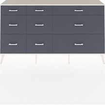 Arges Konsol 9 Çekmeceli 176x30x99 Antrasit-aytaşı/antrasit Aytası/antrasıt - Antrasıt