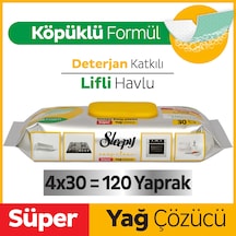 Sleepy Easy Clean Süper Yağ Çözücü Yüzey Temizlik Havlusu&Mendili 4x30 (120 Yaprak)