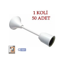 Asma Duy Tijli Duy Takımı Ampul Duyu E27 50 Adet