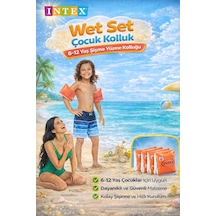 Intex 58641 Wet Set Çocuk Kolluk 6-12 Yaş Şişme Yüzme Kolluğu Güvenli Deniz Havuz Kolluğu