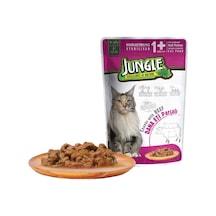 Jungle Dana Etli Jelly Pouch Kısırlaştırılmış Yetişkin Kedi Yaş Maması 100 G