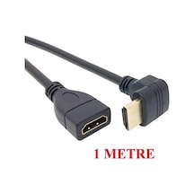 Al-4667 Hdmı Dişi Erkek Uzatma 90 Derece Dirsek Kablosu 1 Metre