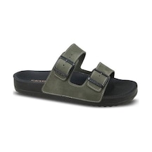 Ceyo Bahama-11 Bantlı Anatomik Taban Kadın Terlik Unisex Haki