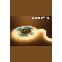 12v Cob Şerit Led 8mm 320 Ledli Esnek Gün Işığı Cob Led Ip20 5 Metre