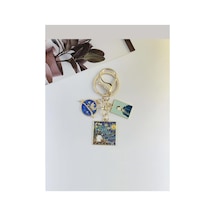 Yıldızlı Gece - Van Gogh Metal Charm Anahtarlık Çok Renkli Çok Renkli