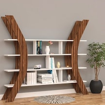 Poyraz Kitaplık Raf Mdf Beyaz