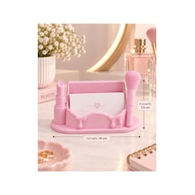 Güzellik Salonu Temalı Kartvizitlik Masaüstü Kartlık Pembe 14 Cm