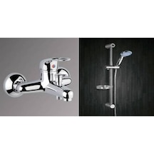 Erce Banyo Bataryası Sürügülü Duş Seti Krom