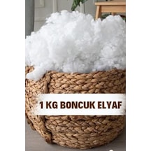 %100 Boncuk Elyaf 1 Kg Yastık Yorgan Oyuncak Malzemesi Beyaz Açık Ayışığı Siyah
