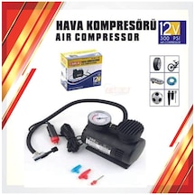 Taşınabilir Oto Çakmaklık Girişli 12v Elektrikli Şişirme Pompası