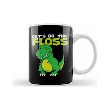 Let's Do The Floss Cute Dinosaur Flossing T Rex Kupa Bardak Porselen Karışık