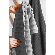 Dalgalı 4 Lü Havlu Seti -%100 Pamuk 2 Adet 70x140-2 Adet 50x90 Modern Ve Lüks Hamam Seti 4 Renk