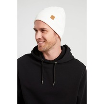 Erkek Genç Şapka Bere - Spor, Rahat, %100 Pamuklu, El Yapımı, Yerli Üretim Kalitesi - Standart / Soft Beyaz Soft Beyaz