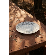Silent Bloom Porselen Servis Tabak - 26 Cm Renkli