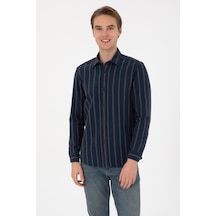 U.s. Polo Assn. Erkek Lacivert Gömlek Desenli 50308398-vr033 Lacıvert