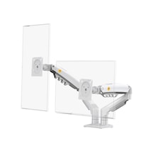 North Bayou Nb F160 17-27" Çift Kol 2-9 Kg Amortisörlü Monitör Standı Beyaz