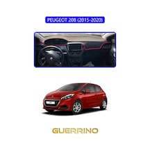 Peugeot 208 2015-2020 Torpido Koruma Halısı Mavi Kenar