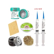 Best Krem Lehim 183 C 50gr Havya Uc Temizleyici Flux Lehim Toplama Cp-1515 Lehim Emme Teli Seti1 Tk04