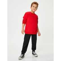 Koton Basic Jogger Eşofman Altı Beli Bağlamalı Şardonlu Siyah 4skb40018tk 4SKB40018TK999 Siyah