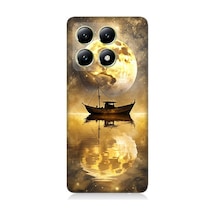 Xiaomi 14t Uyumlu Ay Ve Tekne 1  Desenli Silikon Kılıf