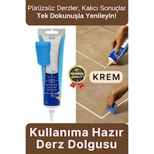 Profesyonel Kolay Uygulama Kullanıma Hazır Zemin Duvar Onarma Gaga Uçlu Fayans Arası Derz Dolgu Krem
