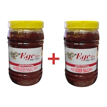Domates Salçası 1 Kg + Acı Biber Salçası 1 Kg.-iki Lezzet Bir Arada