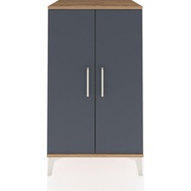 Hyperion Komodin 2 Kapaklı 60x44x106 Çam-antrasit Çam