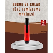 Raks Leo Burun Kulak Tüy Alma Makinesi 45 Dk Şarj Süreli Kırmızı 150 Dakika
