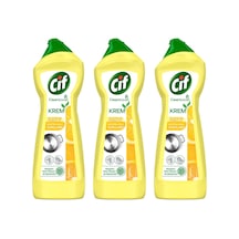 Cif Krem Yüzey Temizleyici Limon Kokulu 3 x 750 ML