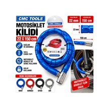 Motosiklet Kilidi Ebat : 22x150cm Yaylı Sağlam Bisiklet Kilit Renk Seçenekli Çok Renkli