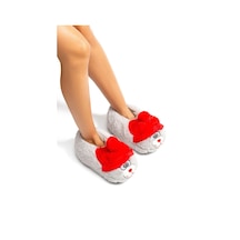 Twigy Griso EE0534 Kadın Hayvanlı Panduf Gri 36/41 Gri