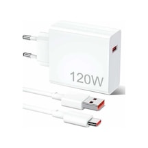 120w Şarj Aleti Hızlı Çift Turbo Şarj Aleti Seti Beyaz 1 24464047