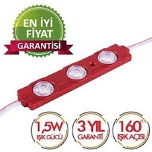 Kırmızı 20 Adet Mercekli Modül Led 1,5 Watt 12volt