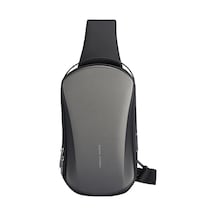 Mark Ryden Mr3998 Usb Şarj Portlu Hardshell Omuz Göğüs Çantası Gri İa Gri