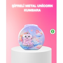 Şifreli Çocuk Para Kasası Metal Gövdeli Güvenli Kutu