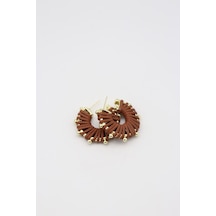 Çelik Küpe 14 K-17203 30mm Çok Renkli