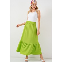 1886 Uzun Örme Etek - E.yeşil Yeşil