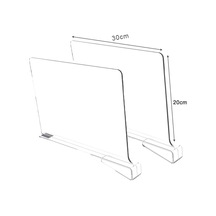 8/6/4/2 Adet Şeffaf Dolap Rafları Dolap Düzenleyici Kumaş Bölücü Beyaz